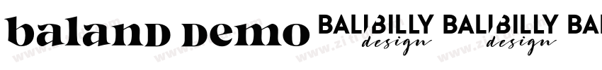 Baland DEMO字体转换